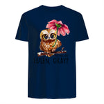 Ich Mag Halt Eulen, Okay Lustiger Eule Spruch Owl Eulen in Navy - back view
