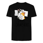 Offizielles Schlafshirt Katze Kater Katzen in Black - back view