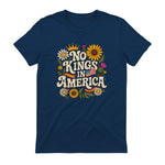 No King in America T-Shirt in Navy - back view