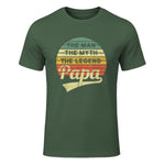 Vatertag Retro - The Man The Myth The Legend Papa in Military Green - front view