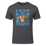 I Eat Cement Funny Cat Meme Internet Memes Funny Memes Gen-Z T-Shirt in Charcoal - front view