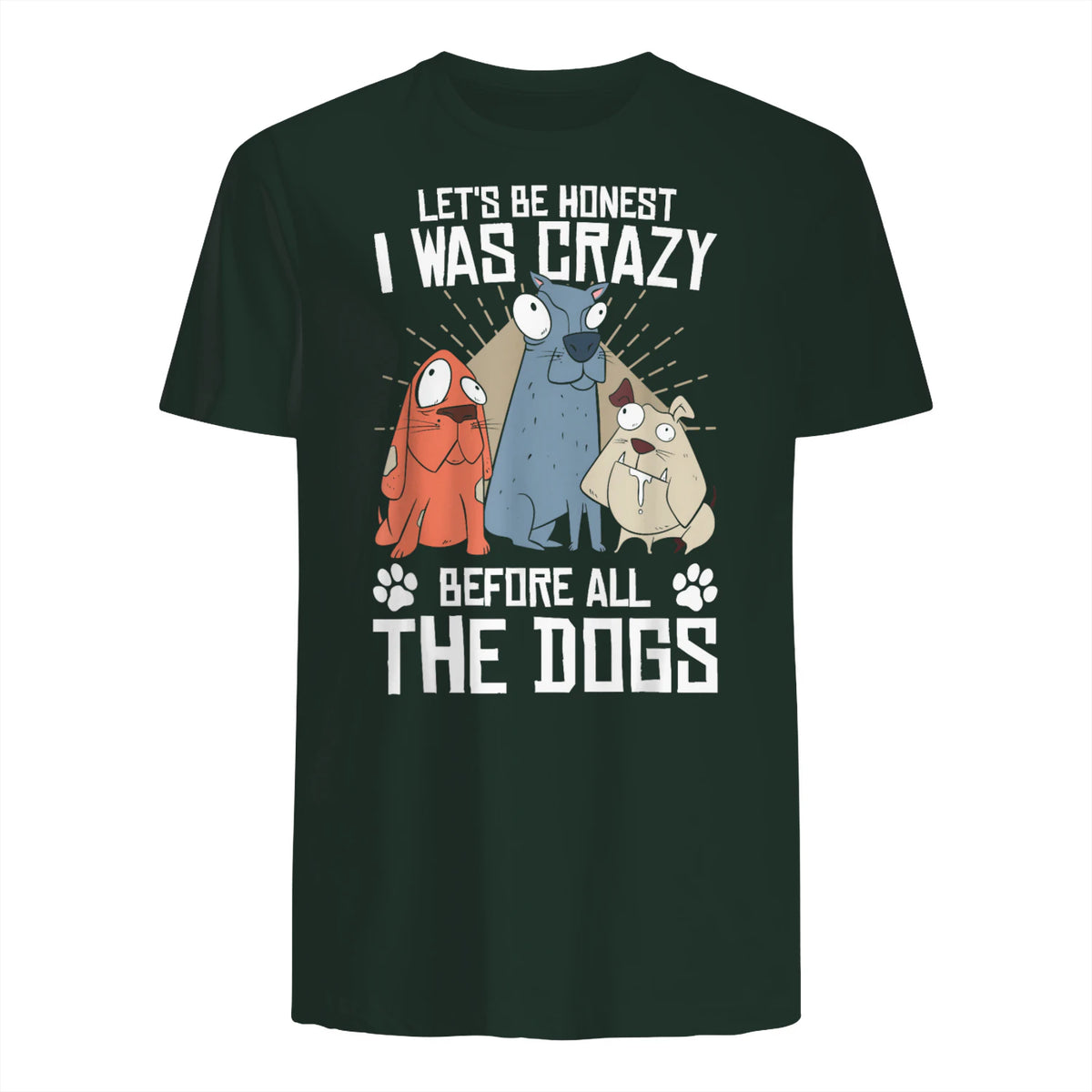 Design sur le thème des chiens pour les amoureux des chiots et les toiletteurs de chiens in Forest Green - back view