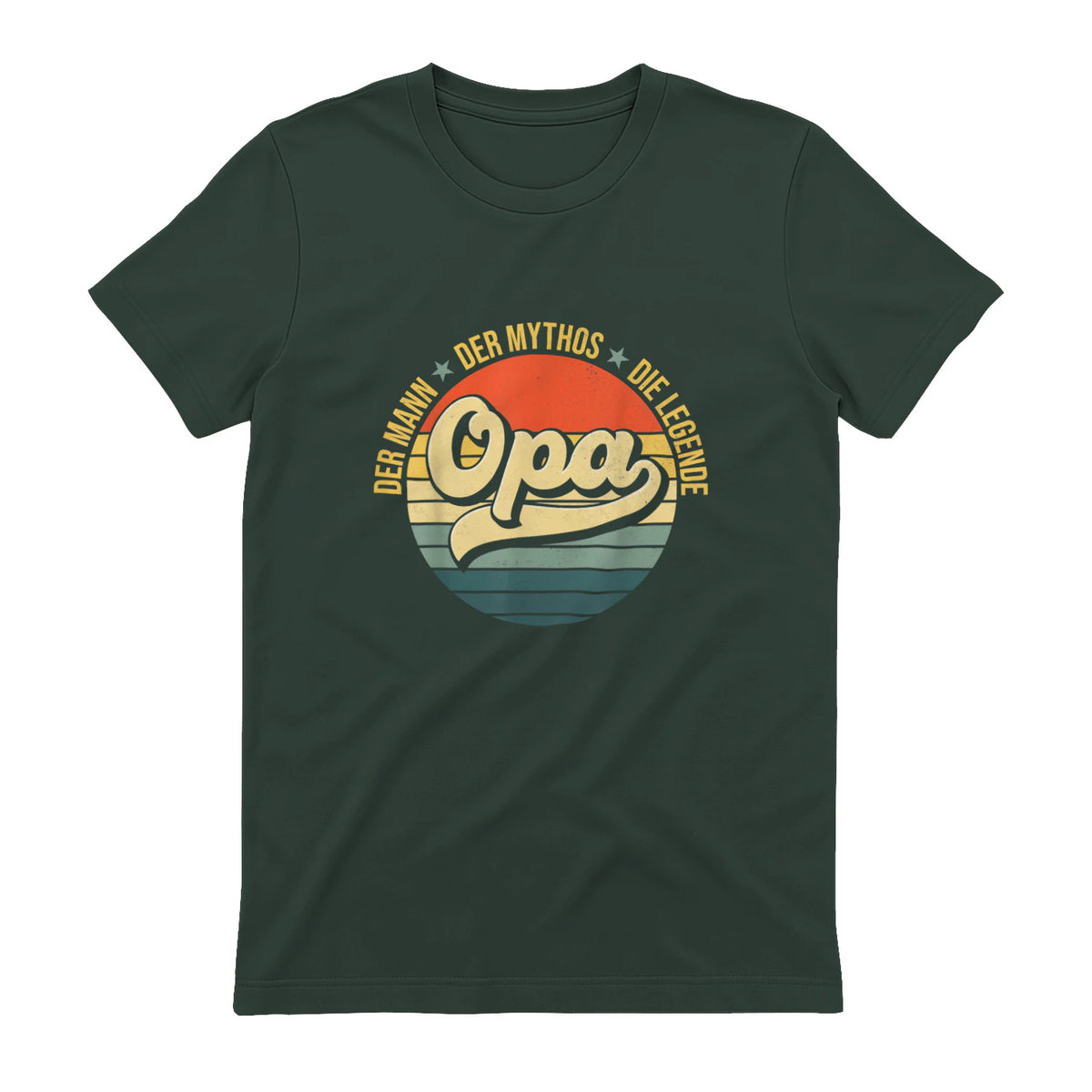 Opa Geschenke Lustig Großvater Geschenkidee Spruch Opa in Forest Green - back view