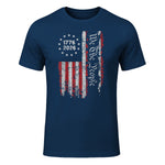 Independence Day Freedom T-Shirt in Navy - front view