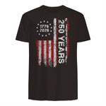 American Independence Freedom Anniversary T-Shirt in Dark Chocolate - back view
