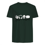 Autism Awareness Acceptance Shirt Support Mom Women Kid in Forest Green - back view