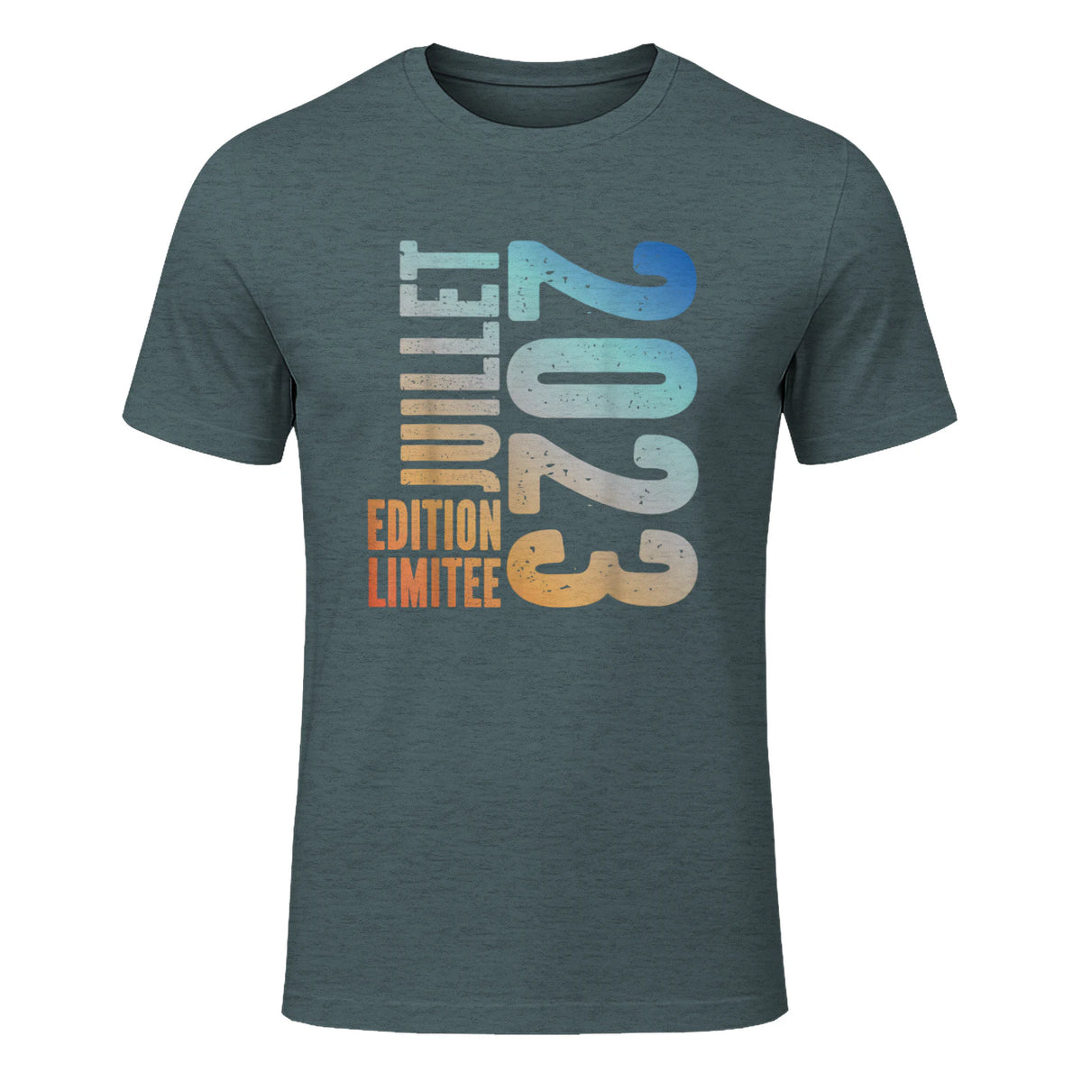 I Have Two Titles Dad And Grandad Funny Father's Day Gift Copy in Dark Heather - front view