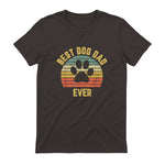 Vintage Dog Dad Cool Father's Day Gift Retro in Dark Chocolate - back view