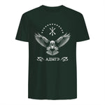 Drapeau circassien, Adygea, Adiga. in Forest Green - back view