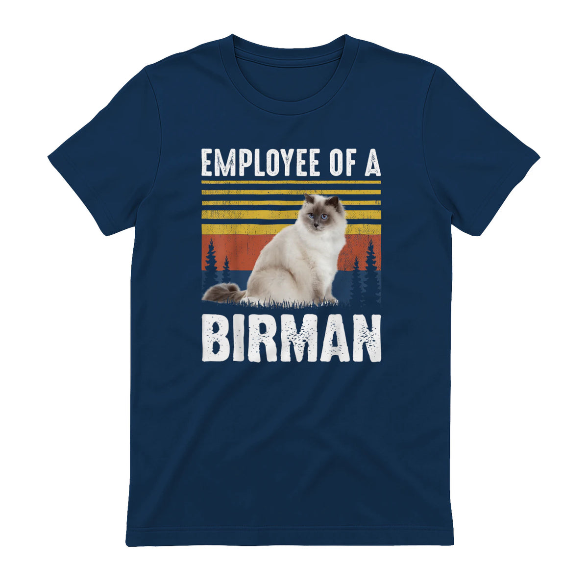 Chat – Employée de Birmanie – Sainte Birmanie in Navy - back view