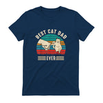 Best Cat Dad Ever - Meilleur chat papa jamais chat in Navy - back view