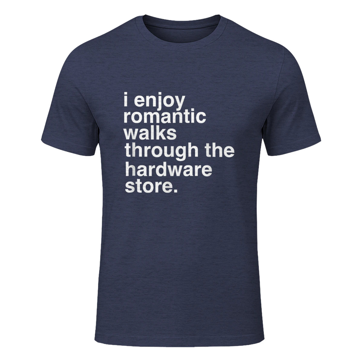 Funny Dad Handyman Hardware Store Tools Gift in Heather Navy - front view
