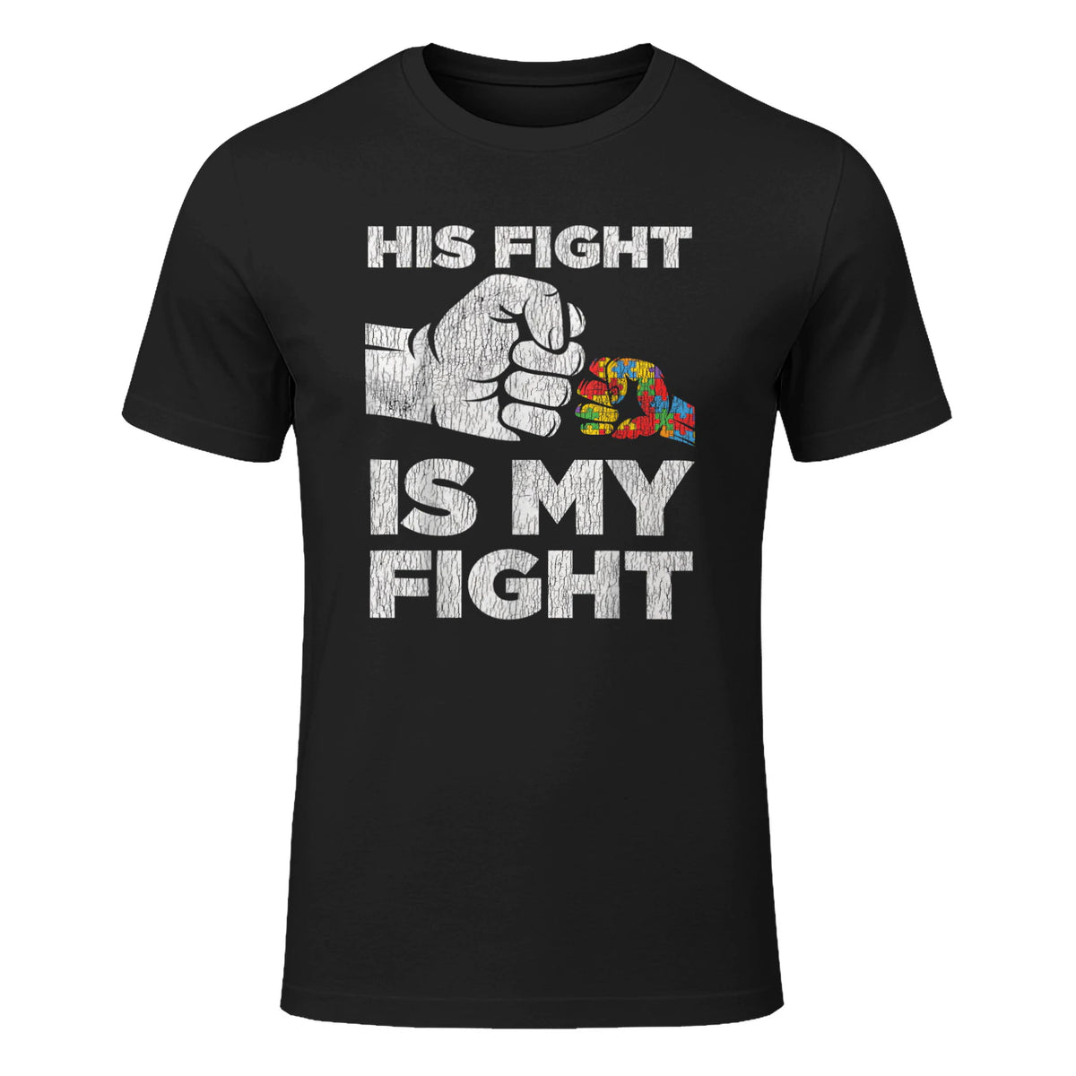 Autism Awareness for Parents of Autistic Kids T-Shirt in Black - front view