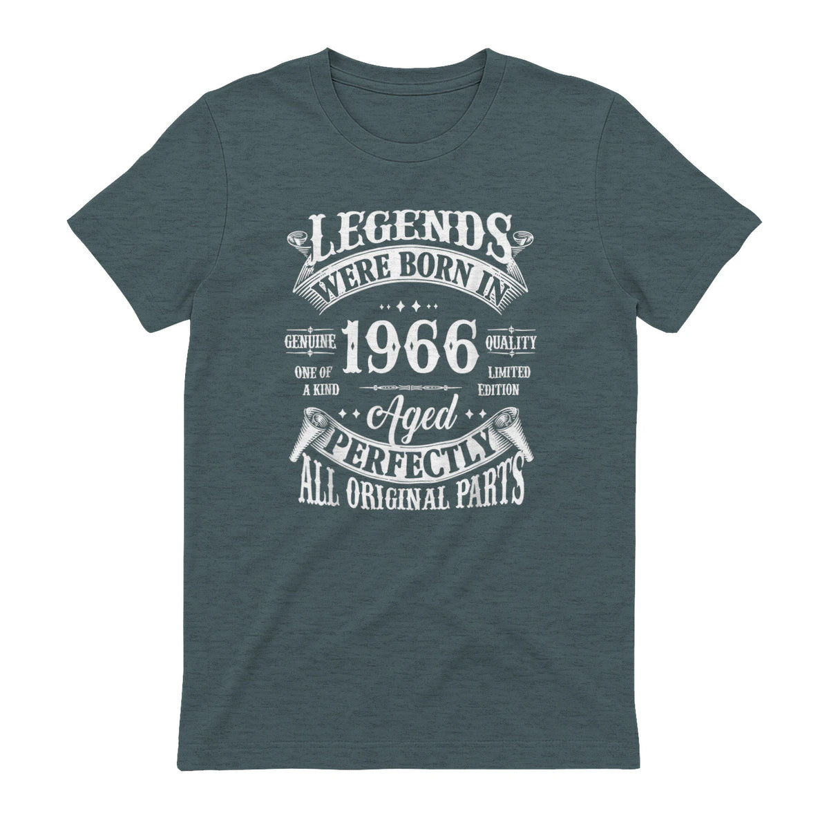 Vintage Sixtieth Birthday Shirt T-Shirt in Dark Heather - back view