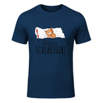 Süße Katzen & Haustier Geschenkideen Offizielles Schlafshirt Katze Schlafanzug Katzen in Navy - front view