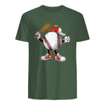 Baseball Boy T-Shirt in Military Green - back view