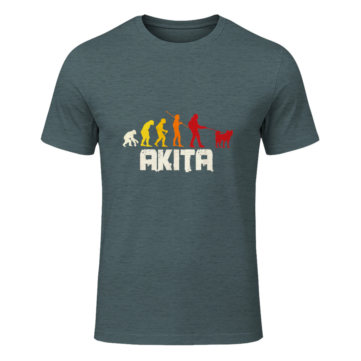 Akita Inu Evolution Chien Japon in Dark Heather - front view
