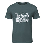 The Dogfather Dog Dad Dog Lover in Dark Heather - front view