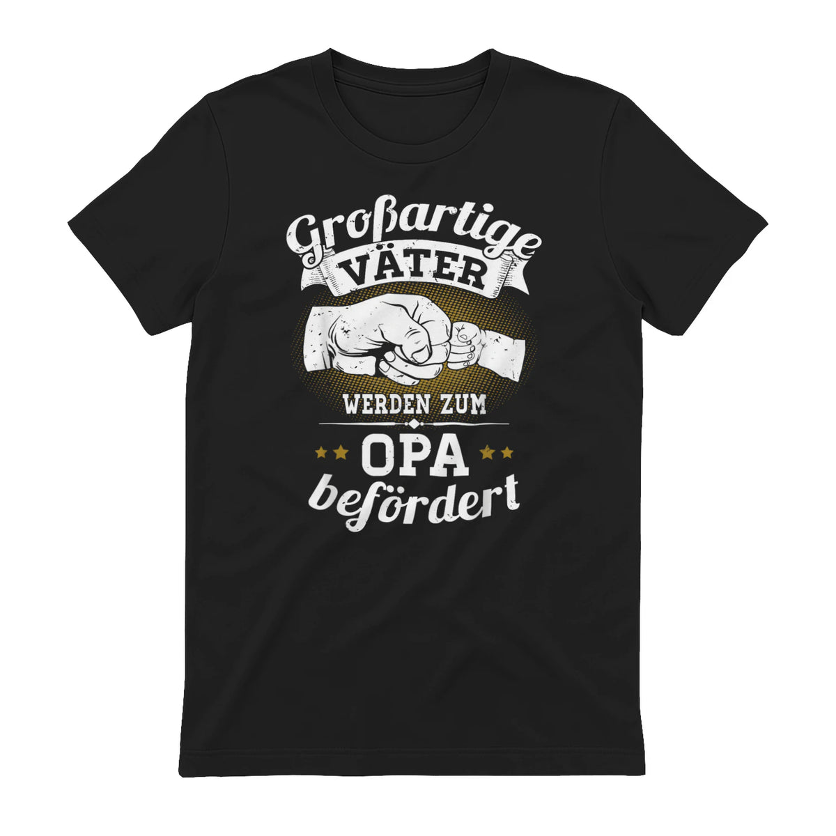 Großartige Väter werden zum Opa befördert Enkel Bester Papa in Black - back view