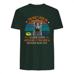 Chat – You Don't Need an Alarm Clock, Anymore, bleu russe in Forest Green - back view