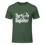 The Dogfather Dog Dad Dog Lover in Military Green - front view