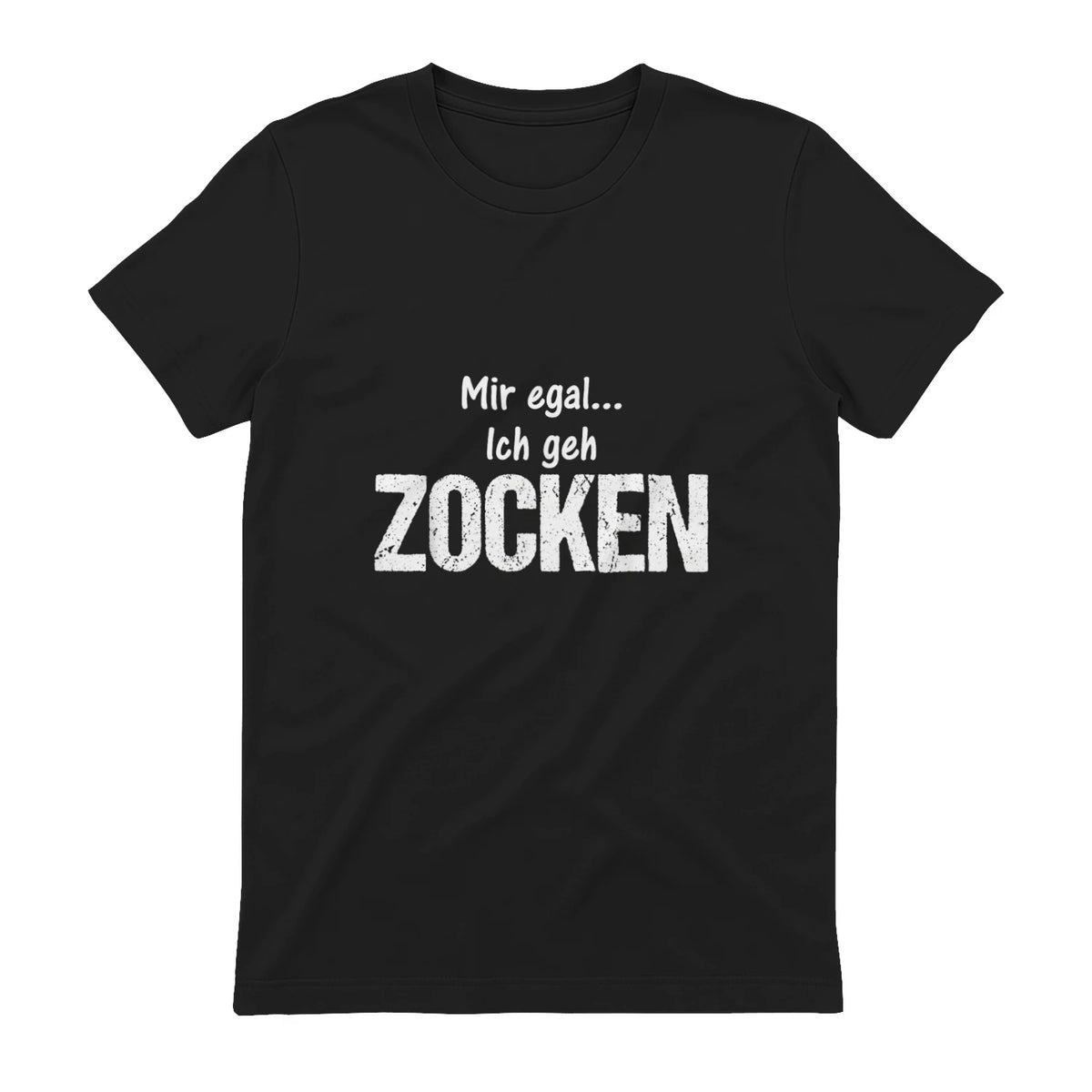 Lustige Weihnachts Geschenke Adventskalender Ideen Mir egal ich geh zocken Unisex Schwarz S Klassische Passform in Black - back view