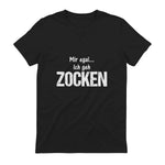 Lustige Weihnachts Geschenke Adventskalender Ideen Mir egal ich geh zocken Unisex Schwarz S Klassische Passform in Black - back view
