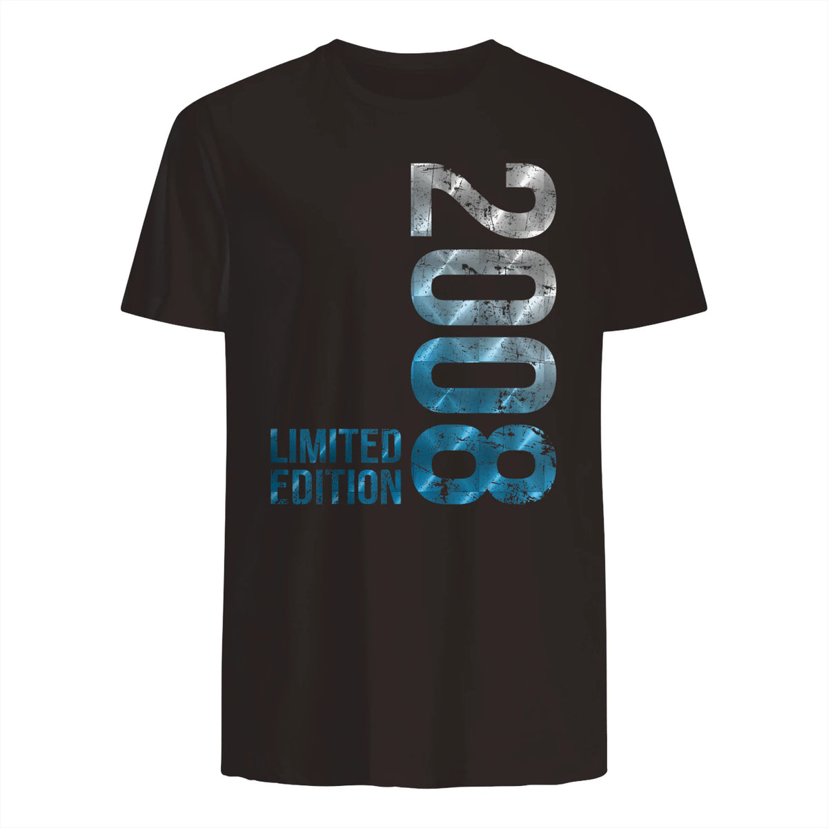 Vintage Eighteenth Birthday Gift T-Shirt in Dark Chocolate - back view