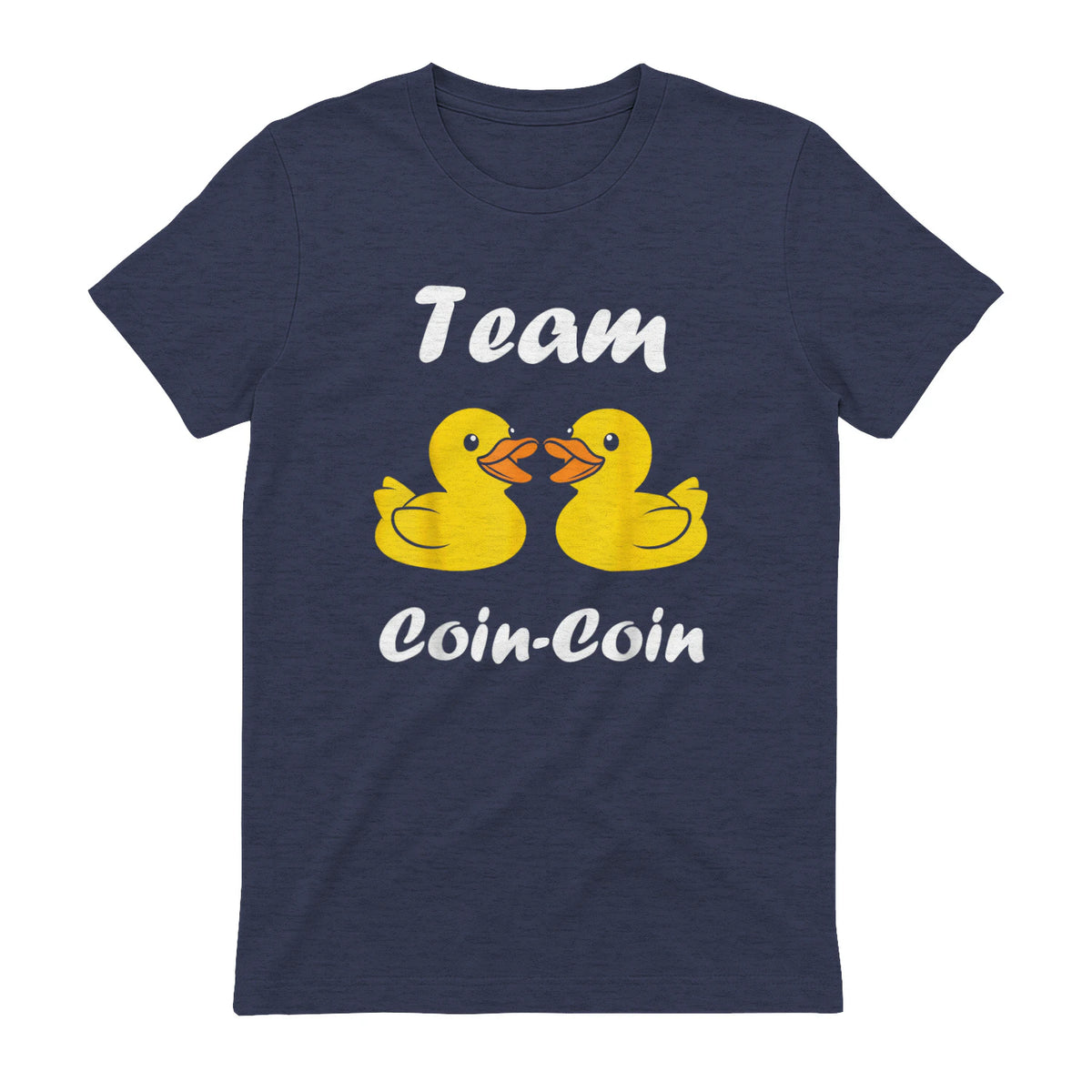 Citation Canard Enfant Humour Team Canards Coin-Coin in Heather Navy - back view