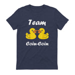 Citation Canard Enfant Humour Team Canards Coin-Coin in Heather Navy - back view