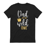 Dad of the Wild One First Birthday Daddy T-Shirt in Black - back view