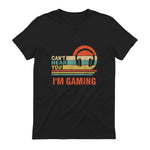 Funny Gamer Gift Headset Can't Hear You I'm Gaming in Black - back view