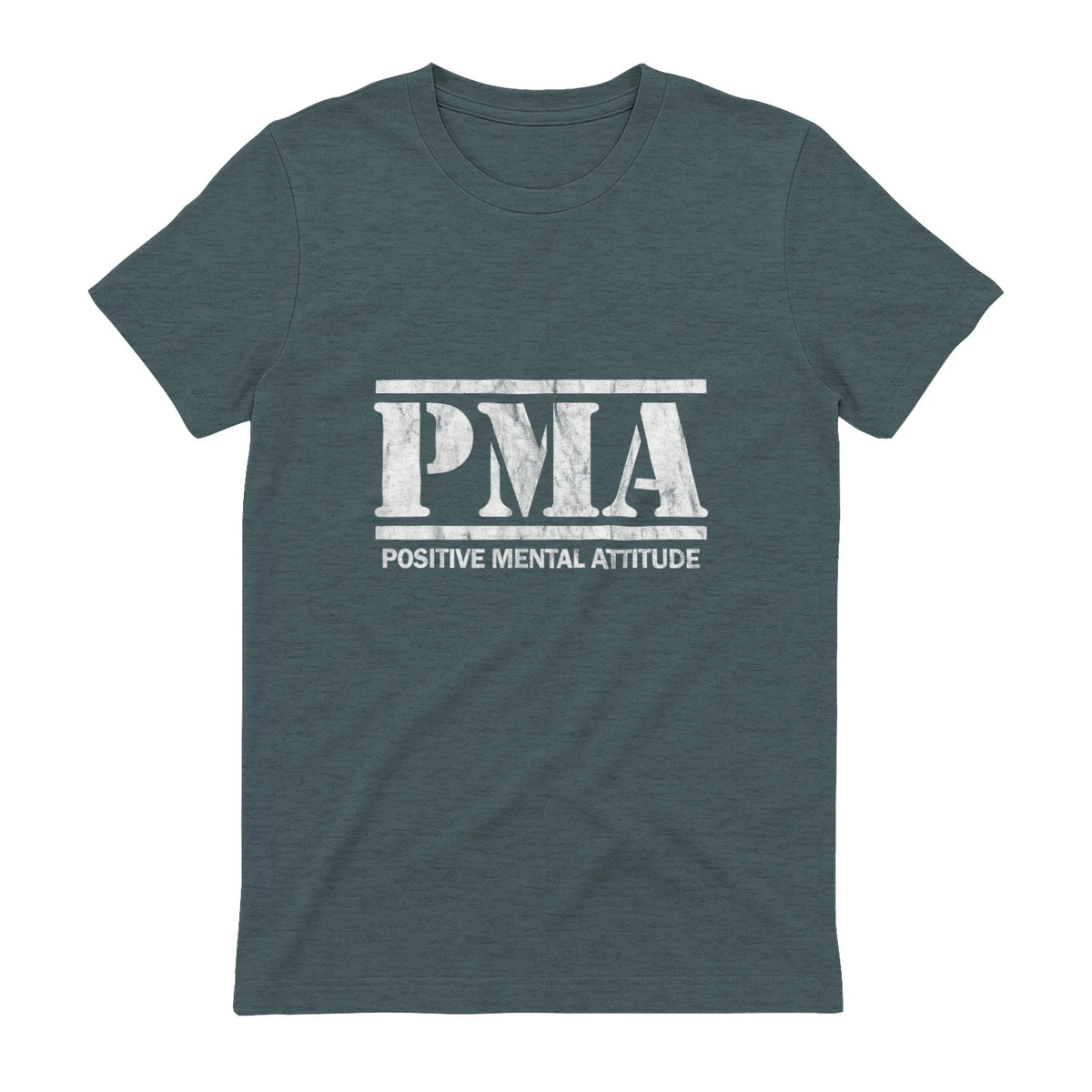 Attitude mentale positive. PMA in Dark Heather - back view