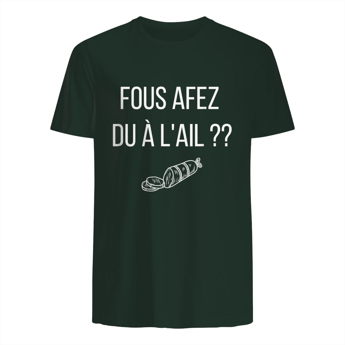 Fous afez du a l'ail in Forest Green - back view