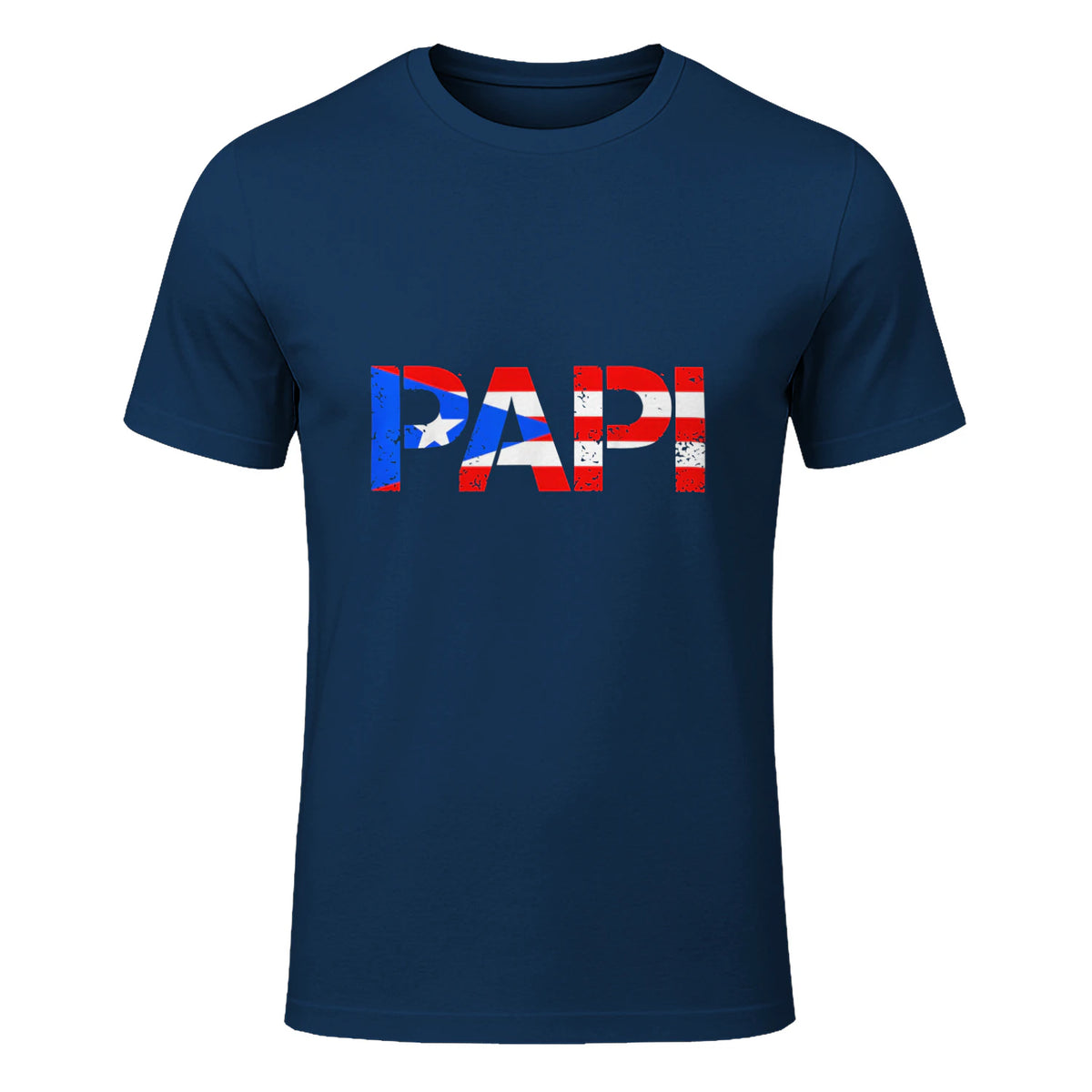 Puerto Rico Flag Father's Day Patriotic Puerto Rican Pride in Navy - front view