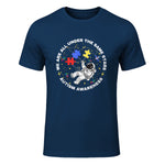 Autism We are All Under The Same Stars Space Astronaut in Navy - front view