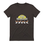 Drôle Les Beagles Beagle Dog Sitter Doggy Puppy Crosswalk in Dark Chocolate - back view