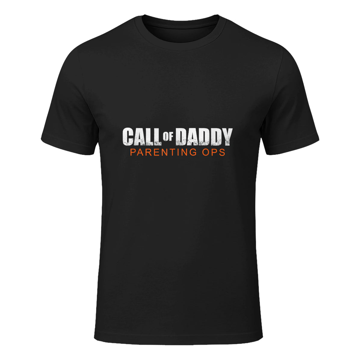 Gamer Dad Call of Daddy Call of Dad Parenting Ops in Black - front view