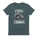 Papa & Sohn Beste Freunde Fürs Leben Vatertag Partnerlook in Dark Heather - back view