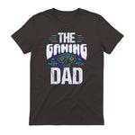 Gamer Zocker Games Pc - Best Gaming Dad Ever T-Shirt in Dark Chocolate - back view