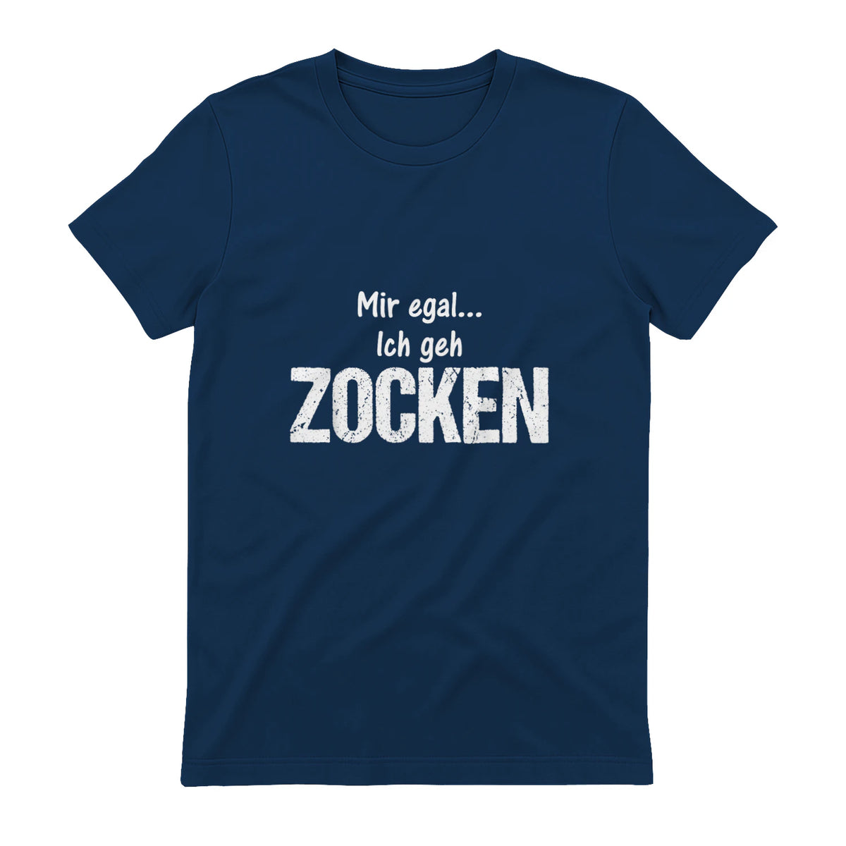 Lustige Weihnachts Geschenke Adventskalender Ideen Mir egal ich geh zocken Unisex Schwarz S Klassische Passform in Navy - back view