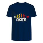 Akita Inu Evolution Chien Japon in Navy - back view