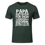 Papa und Vater Motiv, Lustiger Spruch, Herren Vatertag Halbarm in Forest Green - front view