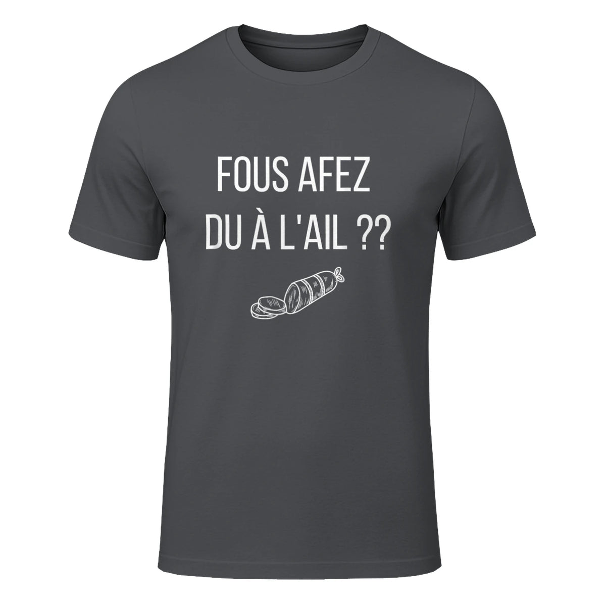 Fous afez du a l'ail in Charcoal - front view