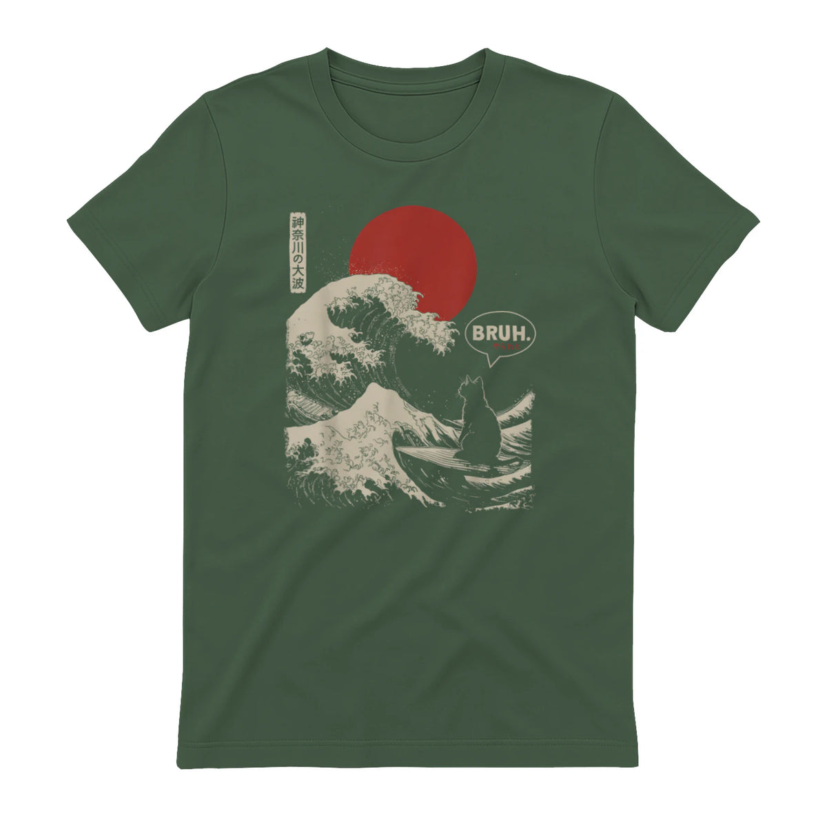 Bruh in Military Green - back view