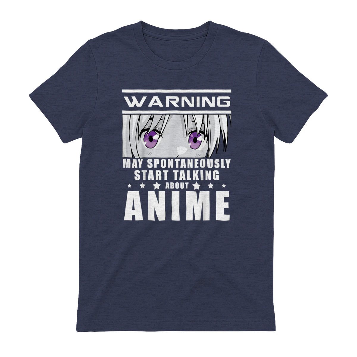 Warning May Spontaneously Start Talking About Anime in Heather Navy - back view
