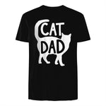 Best Cat Dad Fathers Day Men Kitty Daddy Papa Christmas Meow in Black - back view