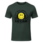 Autism Awareness Acceptance Special Education Teacher Kids T-Shirt in Forest Green - front view