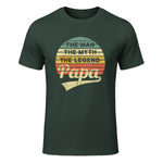 Vatertag Retro - The Man The Myth The Legend Papa in Forest Green - front view