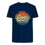 Opa Geschenke Lustig Großvater Geschenkidee Spruch Opa in Navy - back view